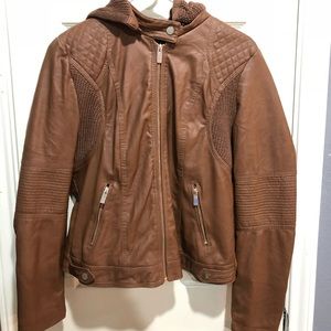 Ci sono || brown leather jacket 🧥